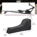Andacar Rowing Machine Cover, Cover For Concept 2 Rowing Machine Waterproof Rower Cover Dustproof Fitness Equipment Protective C