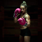 Kruzak Plain Focus Mitts And Boxing Gloves Set For Kickboxing And Muay Thai Mma Training - Fitness Kit With Punching Pads For Ma
