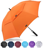 Zomake Large Golf Umbrella 62 Inch - Double Canopy Vented Golf Umbrellas For Rain Windproof Automatic Open Golf Push Cart Umbrel