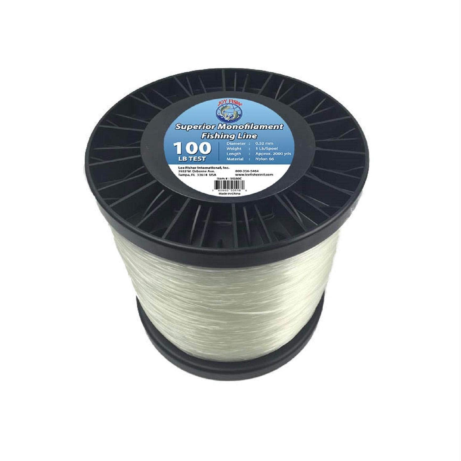 Lee Fisher Sports Joy Fish Mono Fishing Line 100 Lb Test, 5 Lb Spool, – Onlinesportsmall