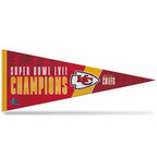 Rico Industries Nfl Football Kansas City Chiefs Soft Felt Super Bowl Champions Pennant 12'' X 30'' Felt Wall D