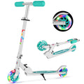 BELEEV V1 Scooters for Kids, 2 Wheel Folding Kick Scooter for Girls Boys, 3 Adjustable Height, Light Up Wheels, Lightweight Push