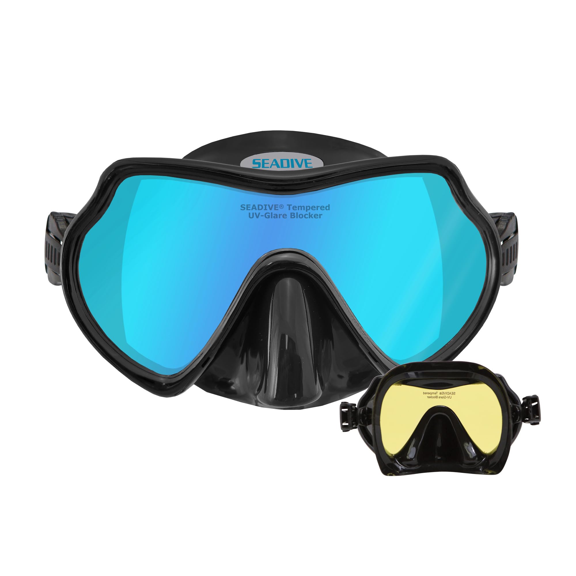 SeaDive Eagleye TrueColor-HD Mask - Yellow Inner Coating