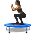 BCAN 38 Foldable Mini Trampoline Fitness Trampoline with Safety Pad,Rebounder Exercise Trampoline for Adults Indoor/Garden Worko