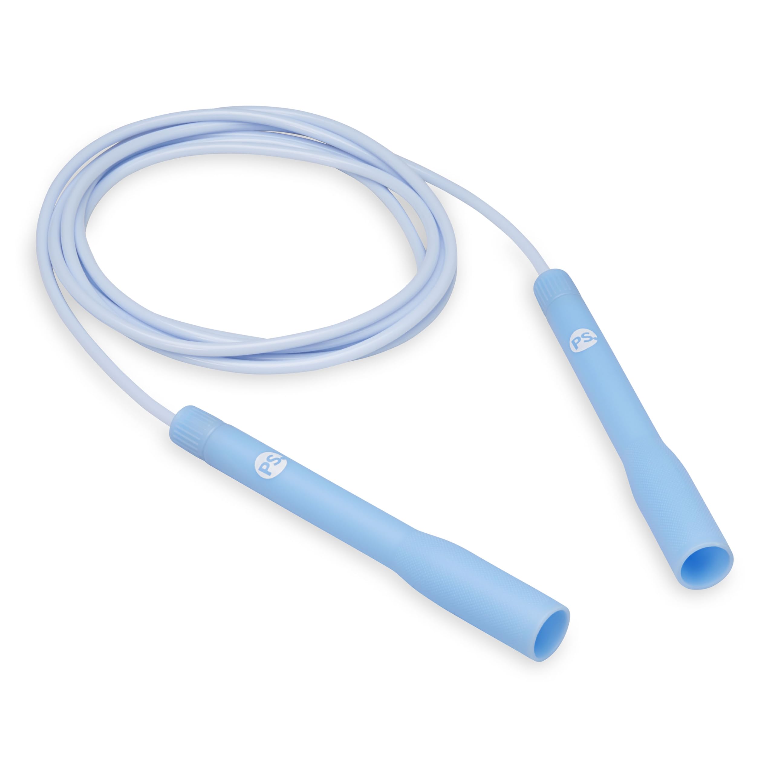 POPSUGAR Jump Rope - 9 ft (Periwinkle), Tangle-Free Jump Rope for Women, Men & Children, Flexible & Sturdy, Adjustable Length up