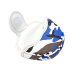 Gooaction Camo Blue Golf Small Mallet Putter Head Cover Magnetic Closure Camouflage Print Synthetic Leather Mini Putters Club He