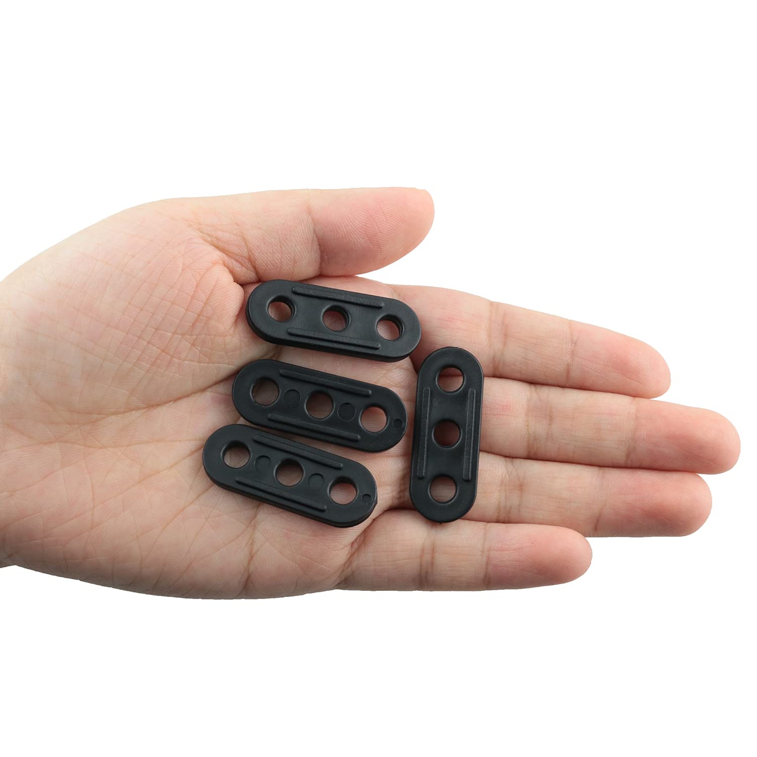 Zzlzx 30Pcs Tent Wind Rope Buckle Fastener Plastic Cord Tensioners Rope Adjuster For Outdoor Activities Camping Hiking Picnic