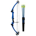 Genesis Original Lightweight Archery Compound Bow And Arrow Set, Draw Hand - Right, Blue