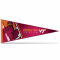 Rico Industries Ncaa Virginia Tech Hokies Primary 12'' X 30'' Felt Wall D  Cor Pennant - Great For Home/Bed Room/Man Cave D  Cor