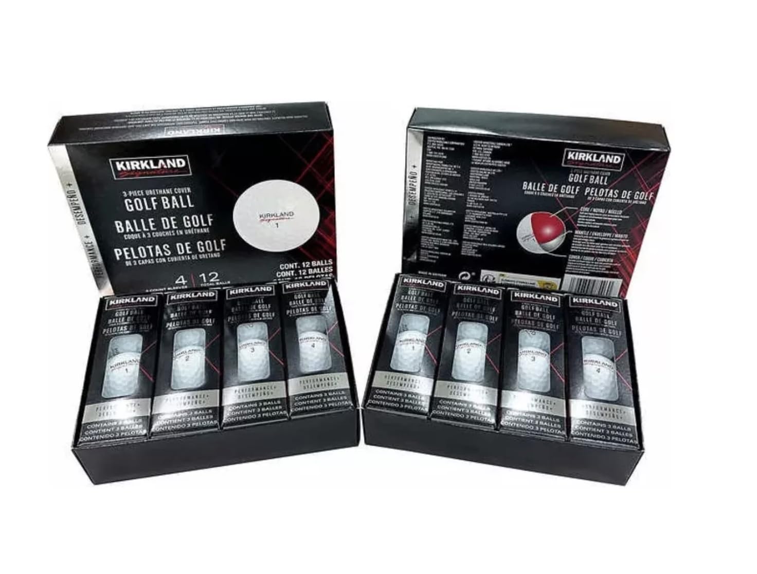 Kirkland Signature Golf Balls 3-Piece Urethane Cover, 24 Golf Balls