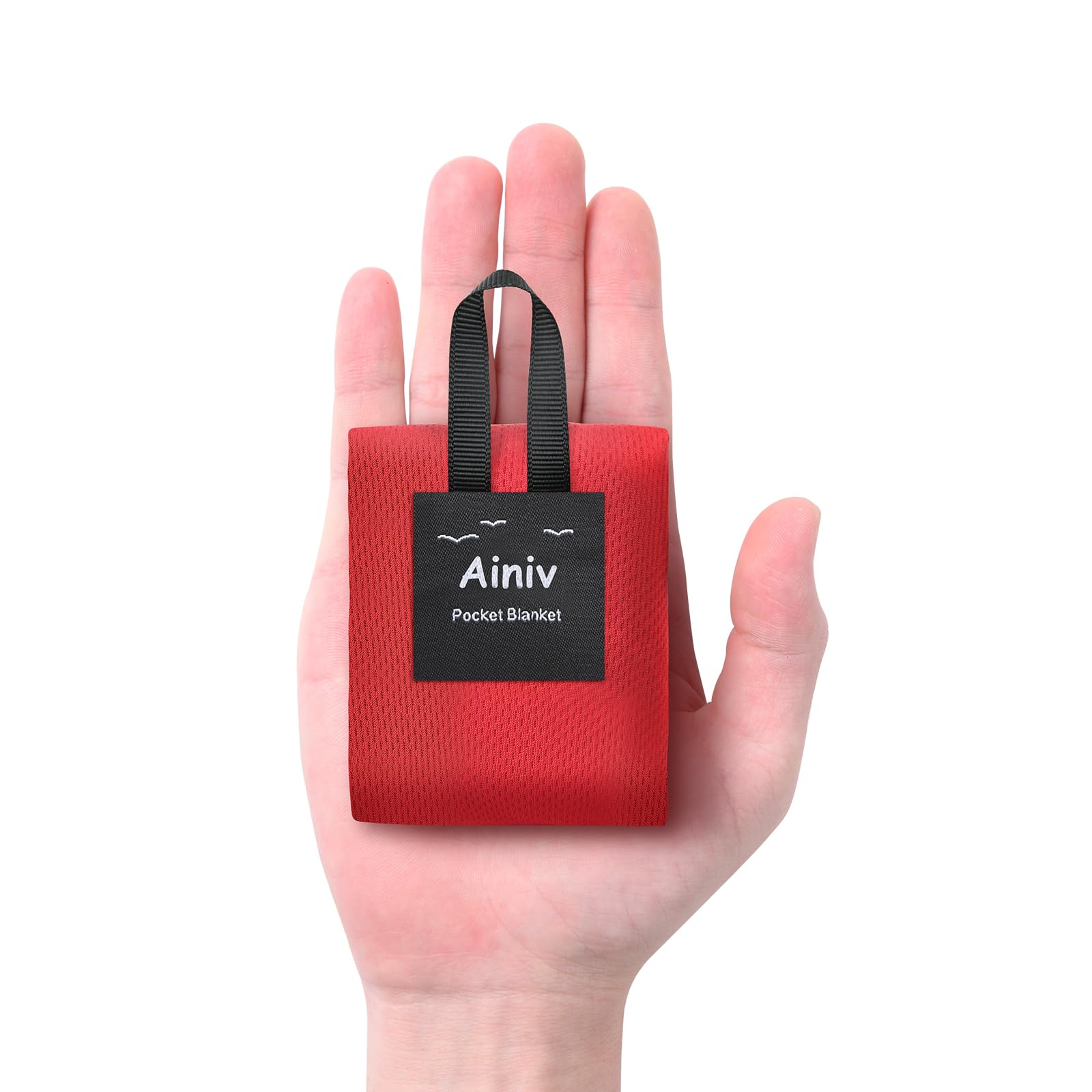 Ainiv Picnic Blanket, Mini Pocket Beach Mat 27.5 X 43.3In (1-2 People) Foldable, Lightweight Waterproof Sand Free, Foldable Thin