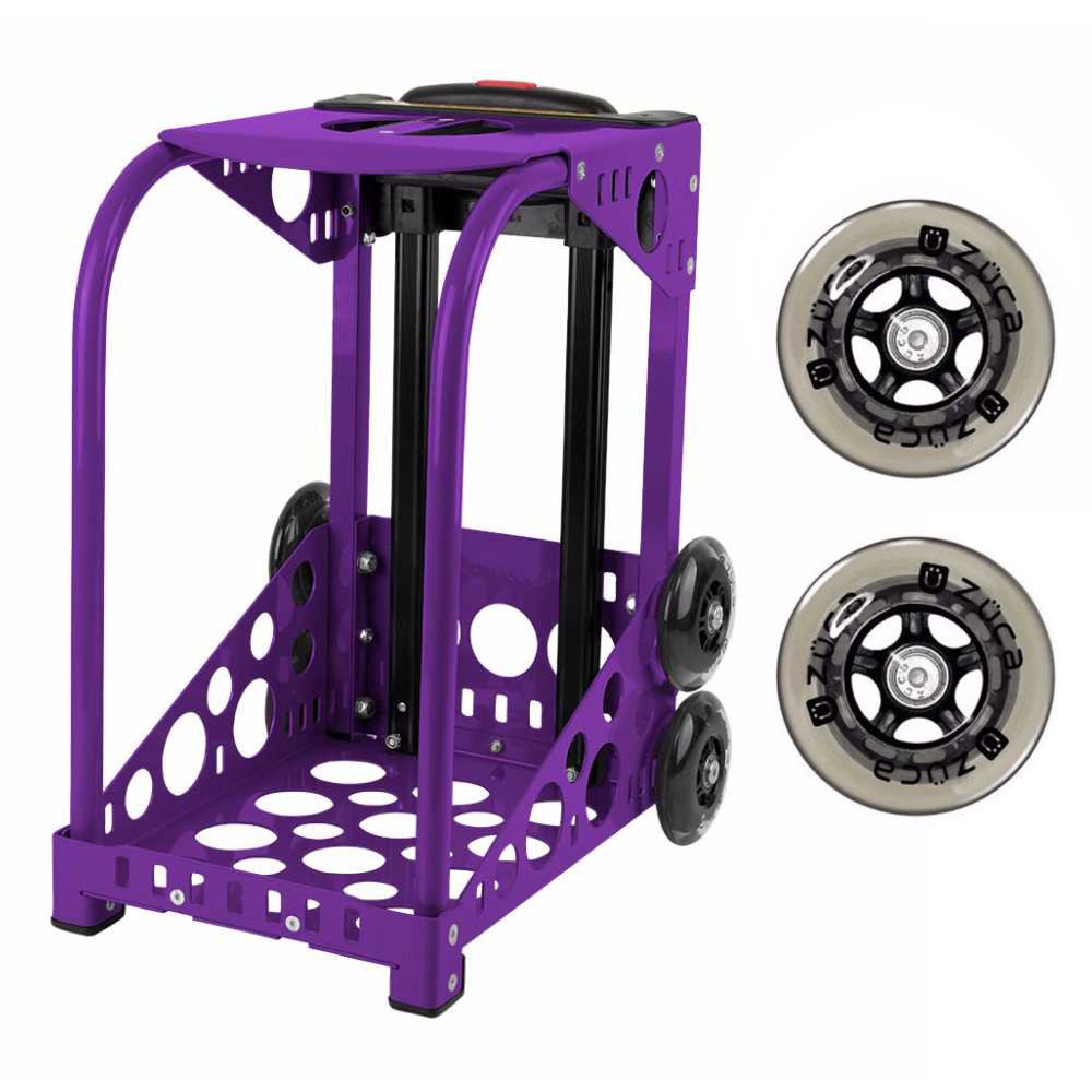 ZUCA Purple Sport Frame with Non-Flashing Wheels and Built-in Seat (Use with Any Sport Insert Bag)