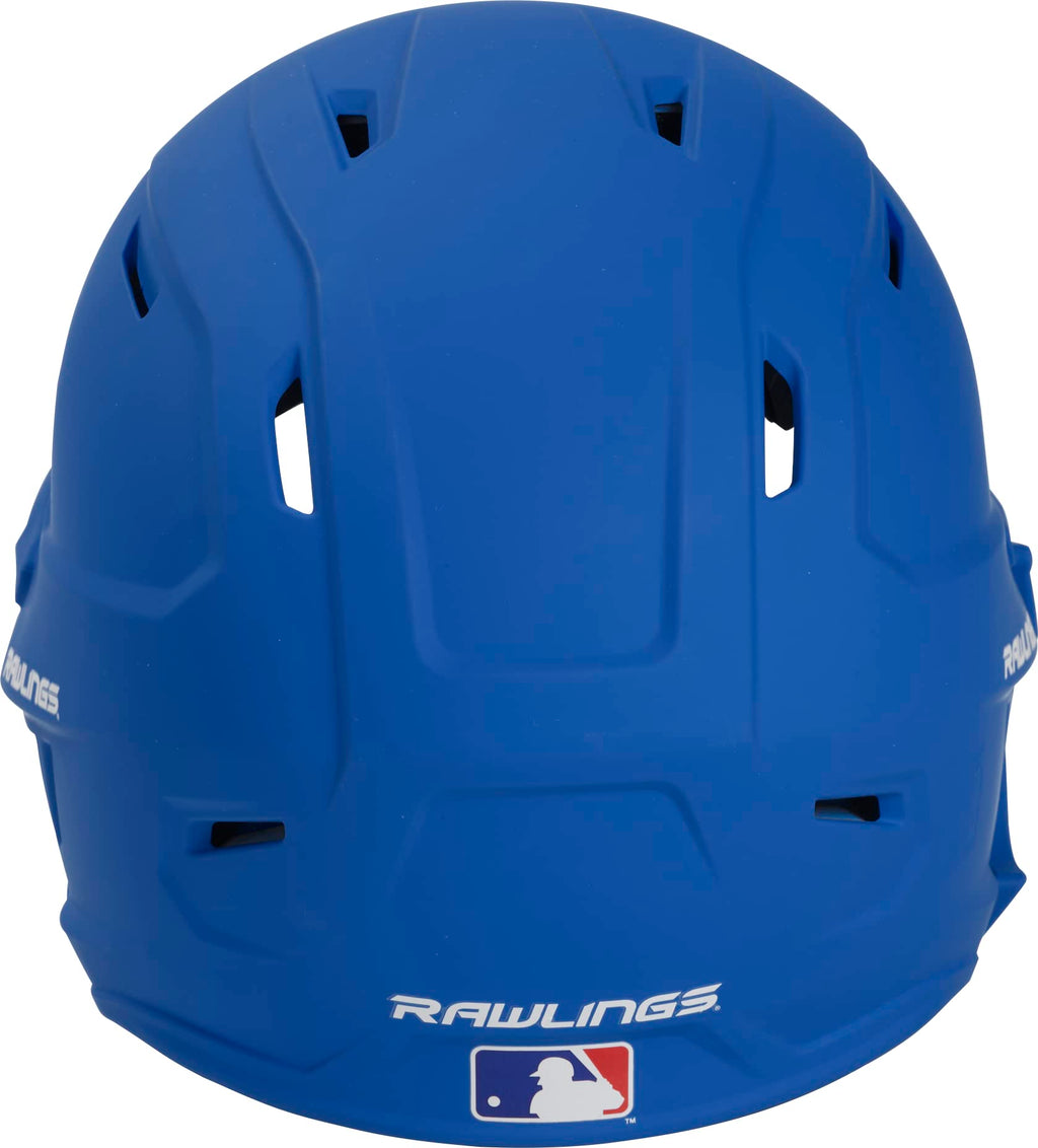 Rawlings Mach 1-Tone Right Batting Helmet W/ Adjustable Face Guard Left Handed Adjustable, Sr, Royal