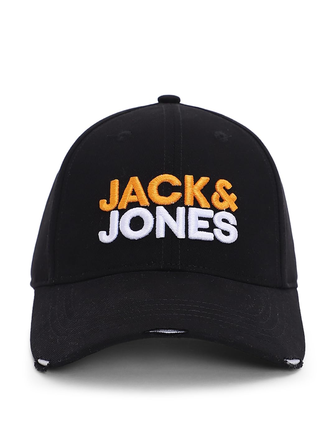 Jack & Jones MenS 100% Cotton Jac Jack & Jonescore Dual Color Baseball Cap Jet Black One