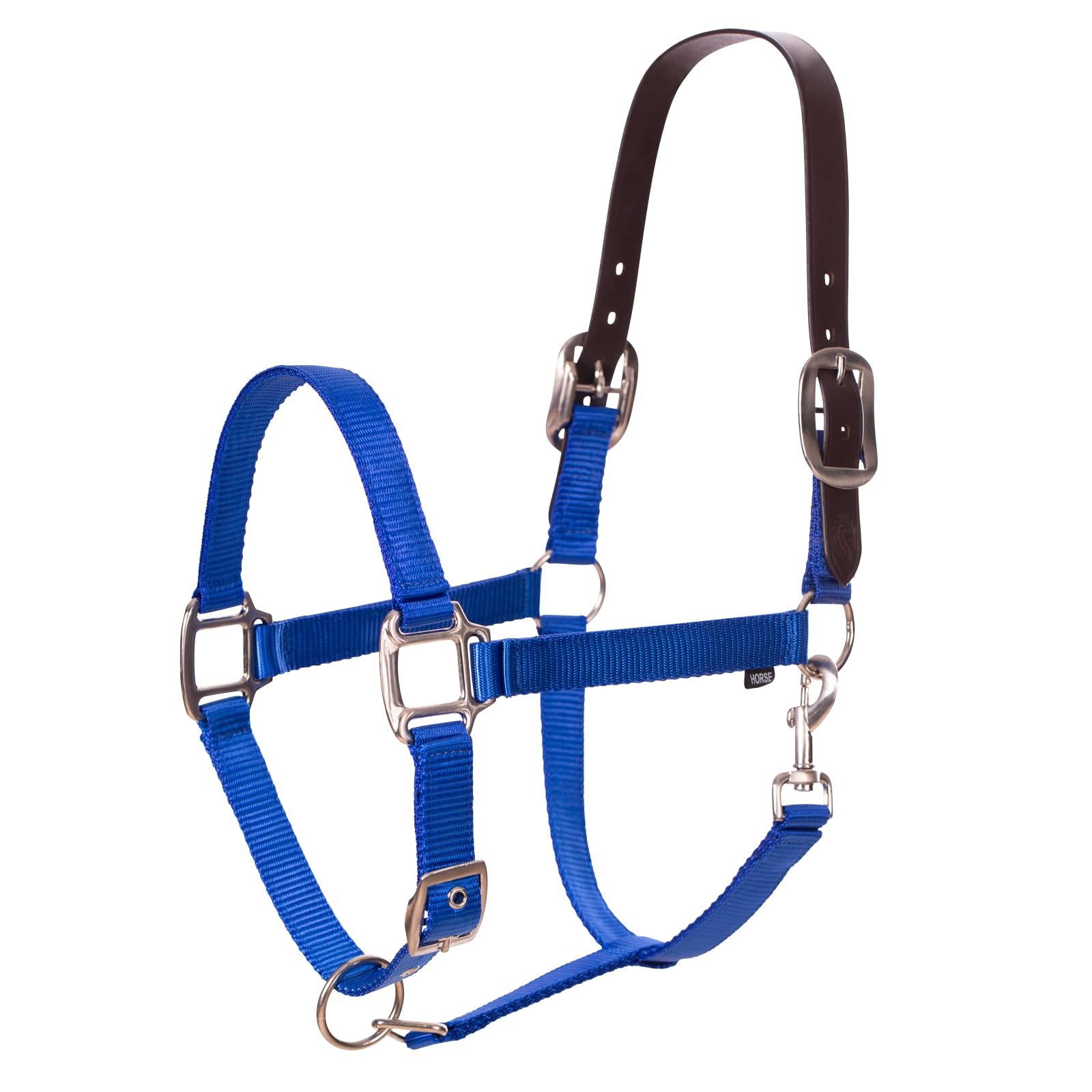 Equinavia Loki Adjustable Breakaway Horse Halter - Royal Blue - Warmblood