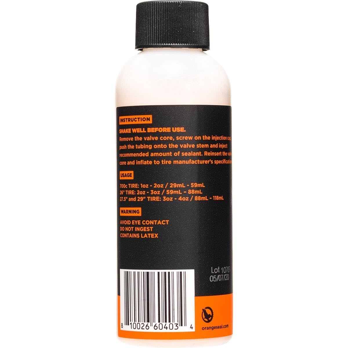 Orange Seal - Regular Formula Tubeless Bike Tire Sealant | Fast Sealing, Up To 1/4'' Puncture | For Mtb, Road, Cx And Gravel Bic