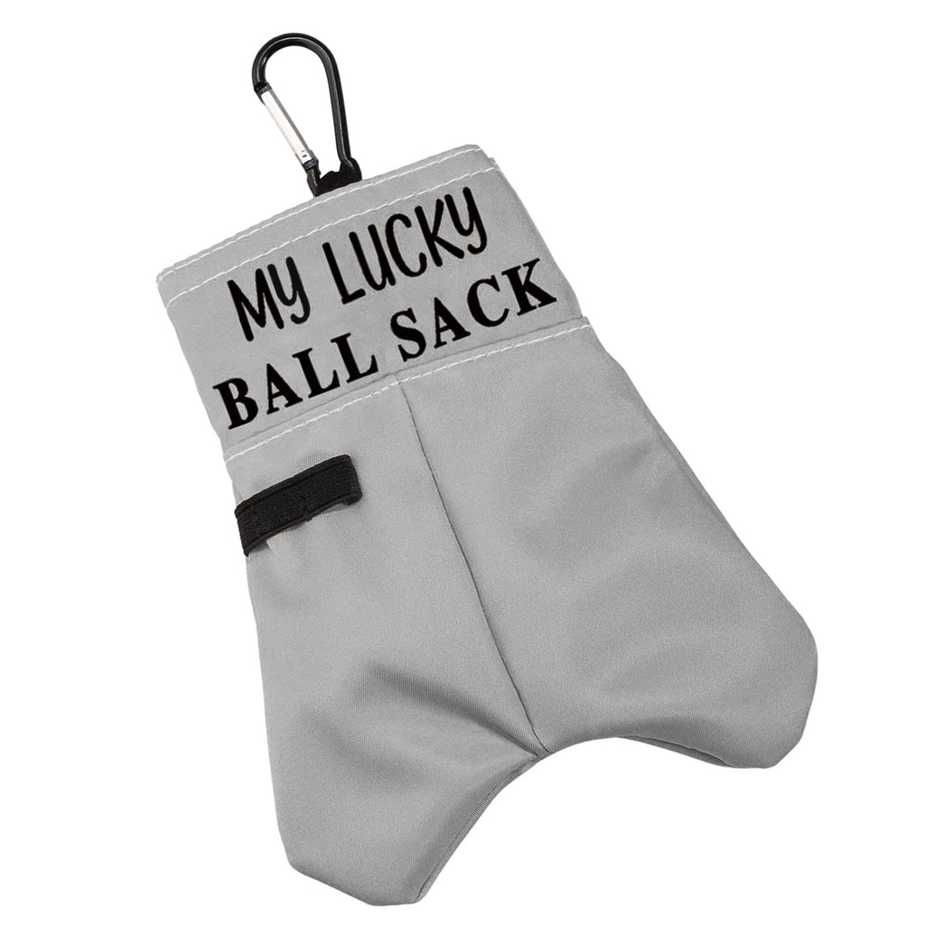Blupark Funny Golf Ball Pouch My Lucky Ball Sack Golf Ball Storage Bag For Uncle Dad Grandpa (My Lucky Ball Sack)