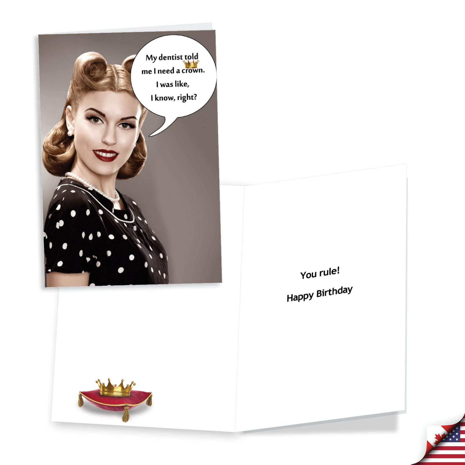 Nobleworks Assorted 3 Pack, Funny Naughty Retro Birthday Cards For Women With 5 X 7 Inch Envelopes (3 Designs, 1 Each) Laughing