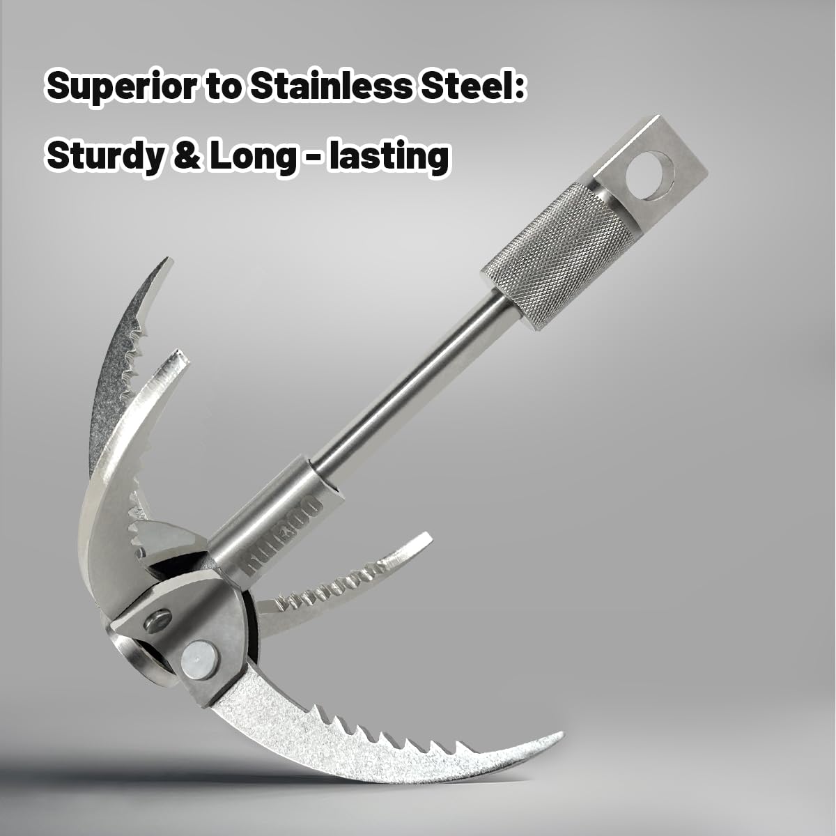 Grappling Hook Folding Survival Claw Multifunctional Stainless Steel Hook For Outdoor Camping Hiking Tree Rock Mountain Climbing