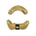 WILSON Dyna-Lite Full Grain Leather Facemask Pads - Tan, One Size