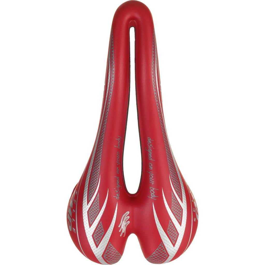 Selle Smp Unisexs Hybrid Saddle, Red, Medium