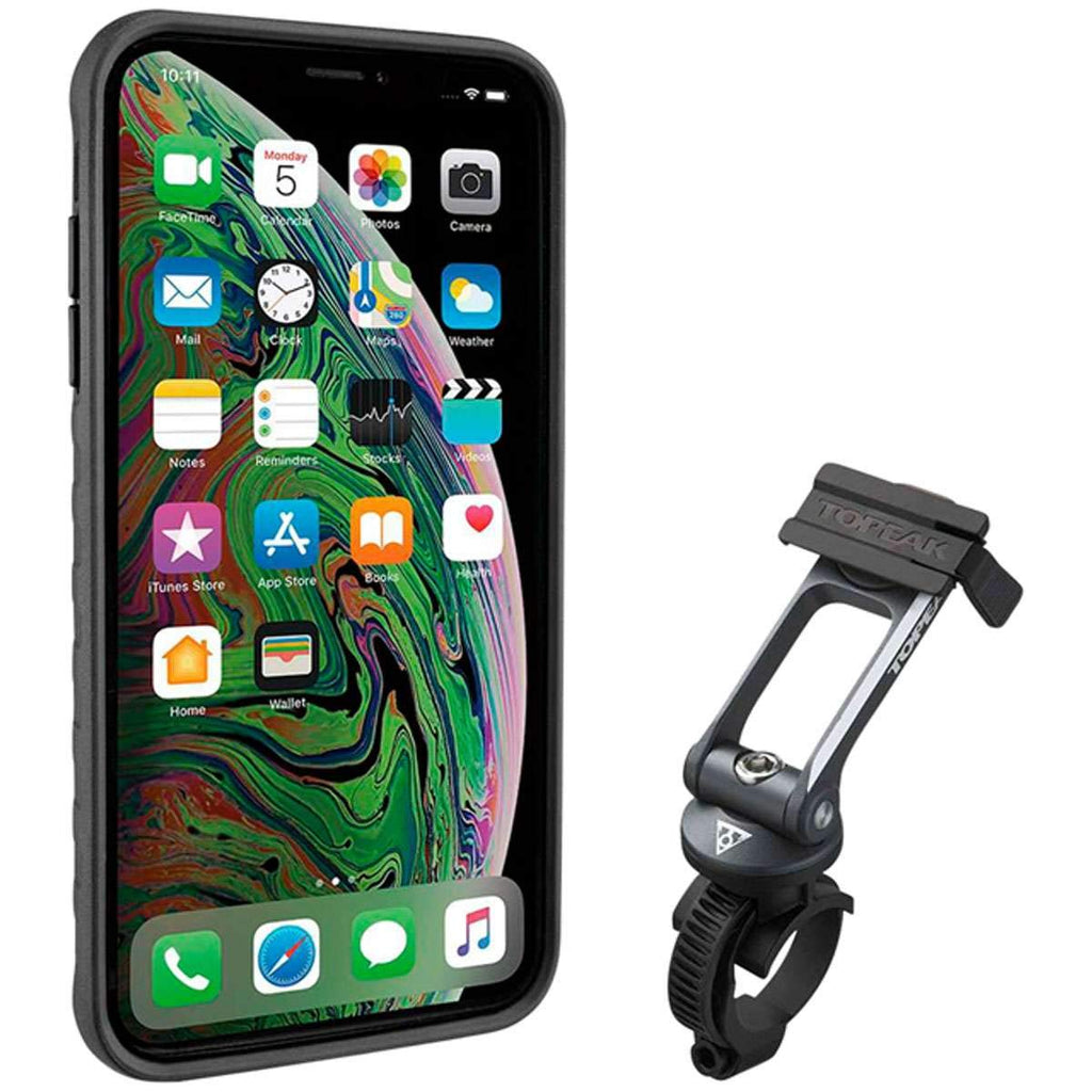 Topeak Ridecase With Mount - Fits Iphone Xs Max, Black/Gray