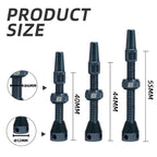 Bwshlf Gray Tubeless Presta Valve Stem 40Mm / 44Mm, Super Light Alloy Presta Valve Stem Kit With Valve Core Remover Tool And Val