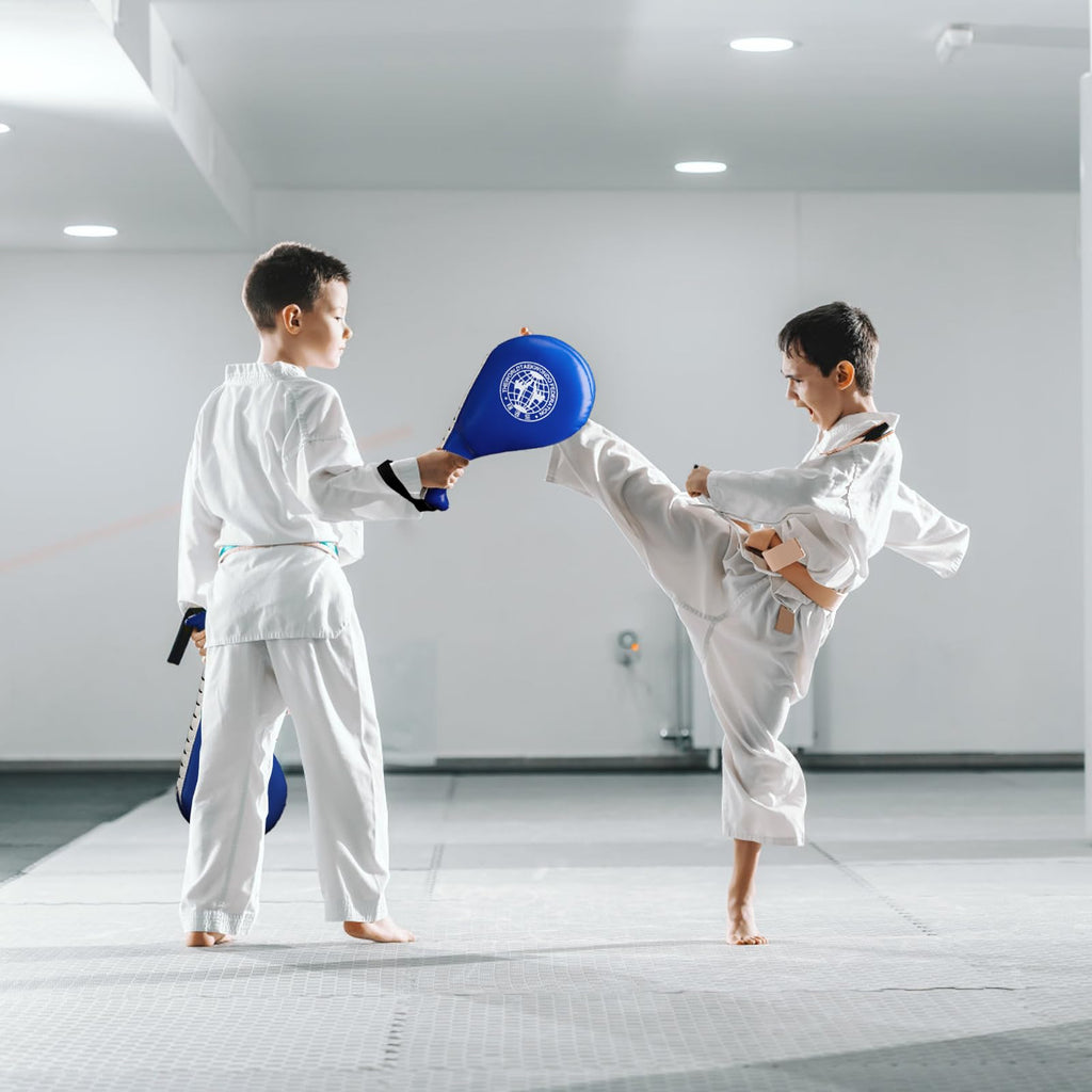 Nicunom 2 Pack Taekwondo Kick Pads, Durable Striking Pad Target Tkd Karate Martial Arts Strike Targets Kickboxing Training, Blue