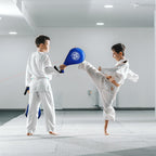Nicunom 2 Pack Taekwondo Kick Pads, Durable Striking Pad Target Tkd Karate Martial Arts Strike Targets Kickboxing Training, Blue