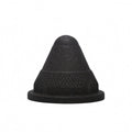 APIRILY Compact Foam Massage Ball 9.8 Cm Textured Massage Ball Round Base Black, ConeShaped Black | Foam Rollers | Fitness Equi