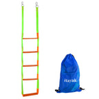 Boat Rope Ladder, 5 Step Heavy Duty Climbing Boat Ladder For Inflatable Boats, Fishing Boats, Sailboats, Kayaks, Tree Houses, An