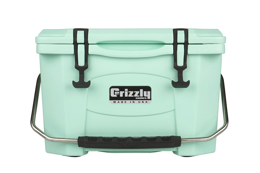 Grizzly 20 Cooler  20 Qt Ice Chest Durable Rotomolded Insulated  Made In Usa  Warranty For Life  For Beach Boat Camping Fishing 