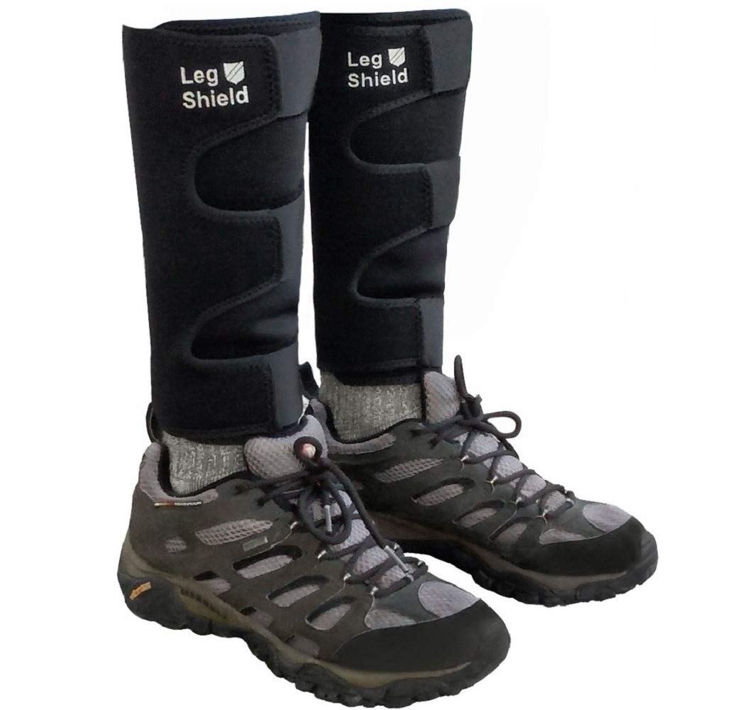 Leg Shield Gaiters - Hook And Loop Design - Lower Leg Protection For Mountain Biking, Yard Work, Outdoors, And General Shin/Calf