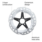 Shimano Xt Rt-Mt800-L 160Mm Centerlock Disc Rotor With External Lockring