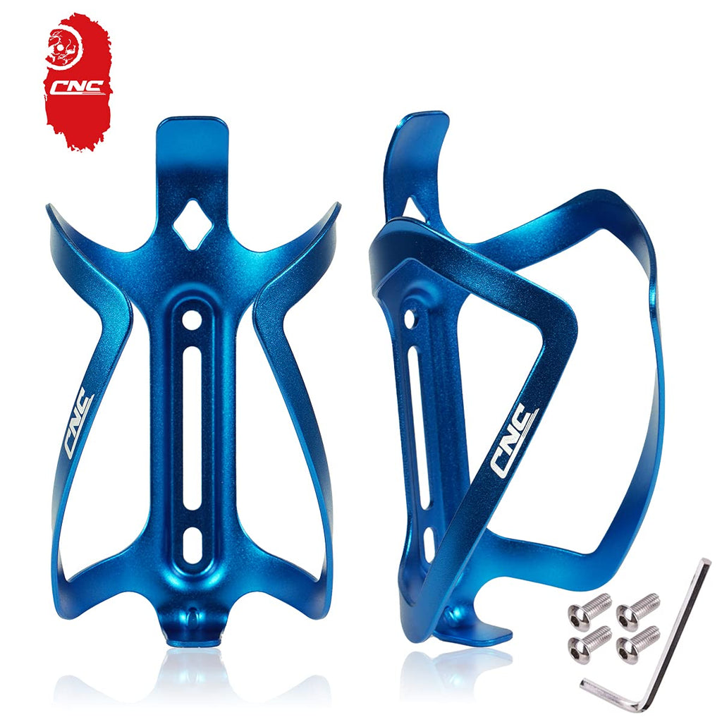 Cnc Bike Water Bottle Holder, Bike Water Bottle Cage For Road Bike/Mountain Bike,2-Pack,Blue
