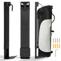 Wall Mount Golf Bag Rack, Golf Bag Storage Stand, Heavy Duty Single Golf Bag Holder & Club Organizer for Garage, Basement, Home,