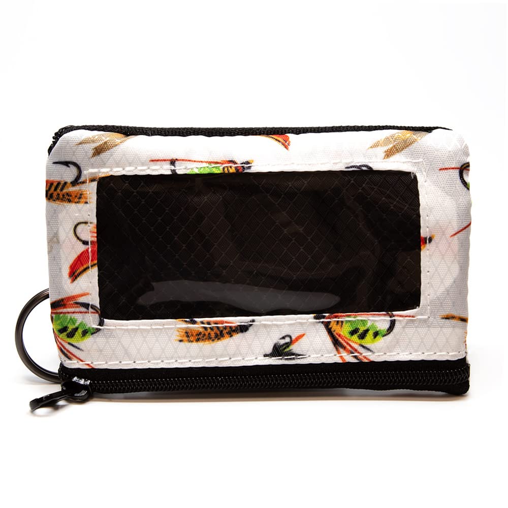 Chums Surfshort Wallet (Aqua Flauge Fly Hooks)