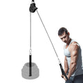 Yes4All Cable Pulley Attachment Single Set - 2-Inch Olympic Bars Compatible Lat Pulldown Pulley & Home Gym Pulley, A. Black - Si