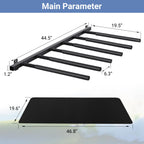 Neorexon Surfboard Rack Wall Mount 6 Arms, Surfboard Rack For Wall With Rubber Mat, Vertical Paddle Board Storage Holds 6 Boards
