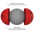 Callaway Golf Supersoft Golf Balls (2023 Version, Red)