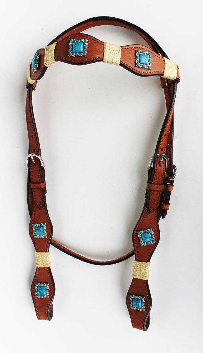 Prorider Horse Saddle Tack Bridle Western Leather Rawhide Rawhide Headstall 7878Thb