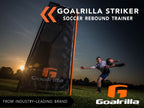 Goalrilla Striker Soccer Rebound Trainer with Double-Sided, Ultra-Responsive Rebounding Net and Goal, Large