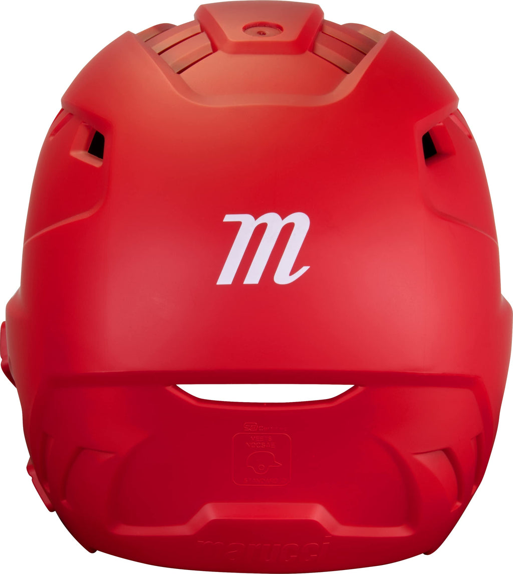 Marucci Duravent Batting Helmet, Nocsae Certified, Red, Senior