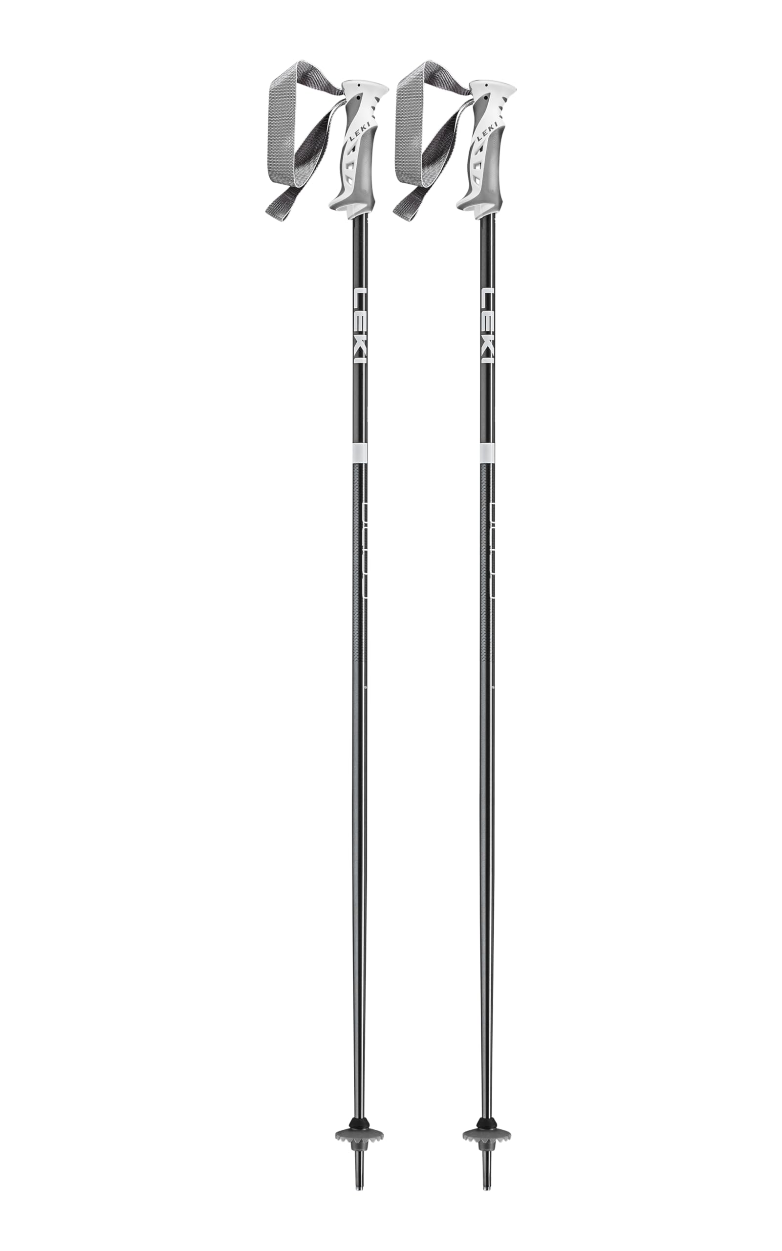 LEKI Womens Bliss Lightweight Aluminum Ski Poles for Alpine Skiing - Gunmetal-Dark Anthracite-White - 110 cm