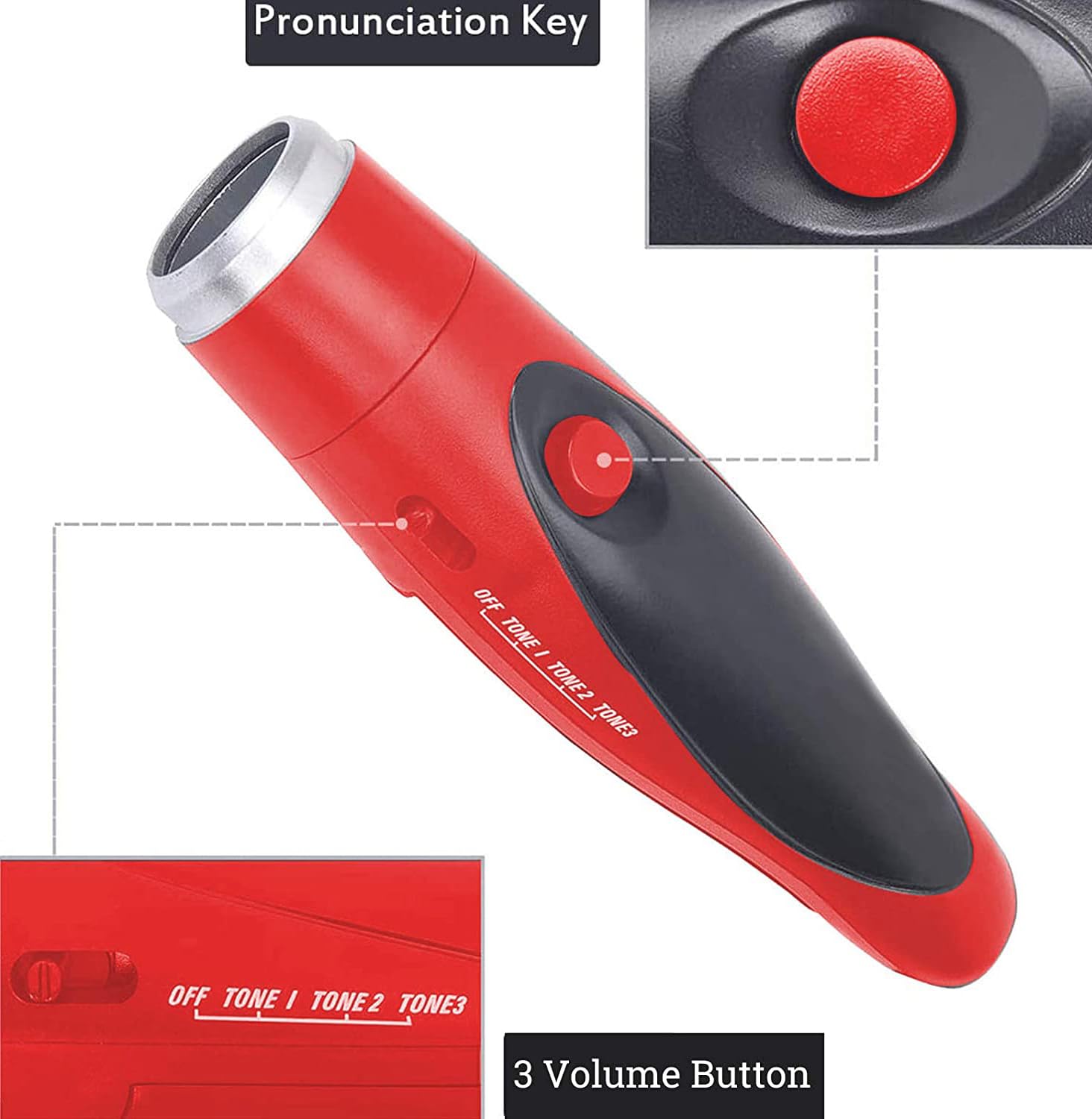 Efobo Electronic Whistle For Coaches, Handheld Lound Electric Whistle With Lanyard And Three Tone For Volleyball, Soccer Referee