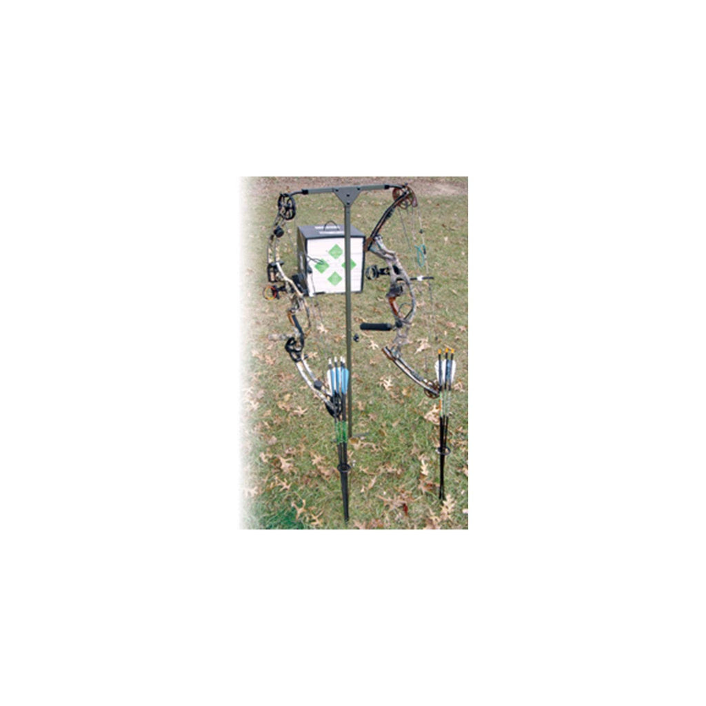 Hme High Performance Durable Step-In-Spade Design User-Friendly Easy Setup Versatile Archer'S Practice Dual-Sided Bow Hanger - A