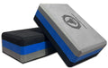 VEDAM Yoga Brick Fitness Brick (Grey/blue/black, Set of 2)