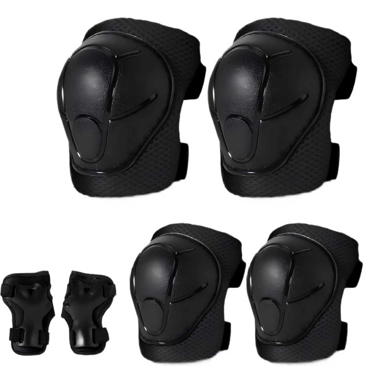 ETEETOW Gradient Color Knee Pads for 2-14+ Ages Kids Knee Elbow Pads Wrist Guards with Drawstring Bag Adjustable Protective Gear