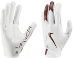 Nike Vapor Jet 8.0 Football Gloves White | White | Maroon Large