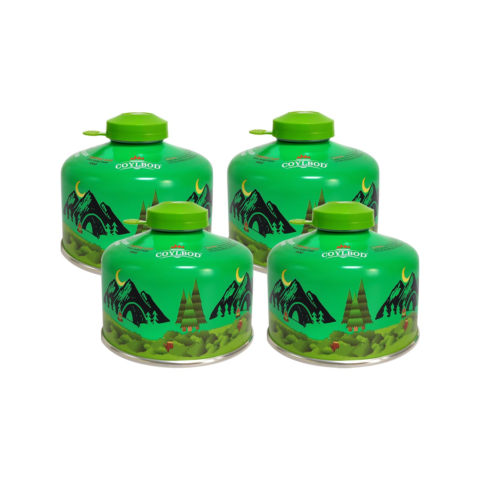 Coylbod Isobutane Fuel Canister 100G, Camping Stove Fuel, Butane Camping Propane Mixture Blend Camping Fuel Gas (3 Pack)